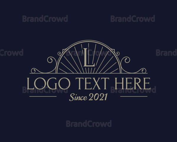 Elegant Sea Shell Arch Logo