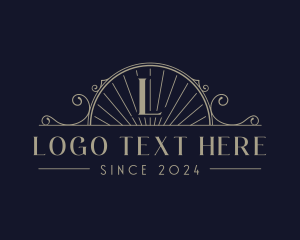 Hipster - Elegant Sea Shell Arch logo design