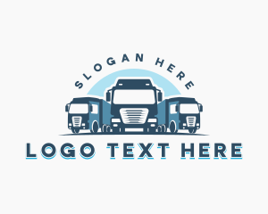 Delivery - Truck Cargo Logistics logo design