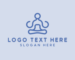 Therapeutic - Yoga Wellness Meditation logo design
