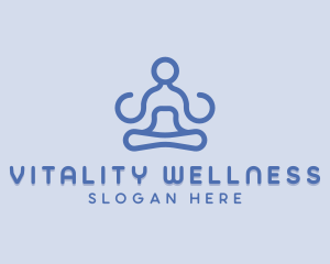 Yoga Wellness Meditation logo design