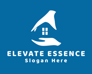 Nursing Home - Real Estate Agent Hands logo design