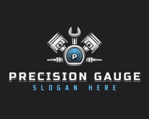 Gauge - Car Auto Maintenance logo design