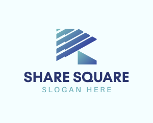 Share - Investment Finance Letter R logo design