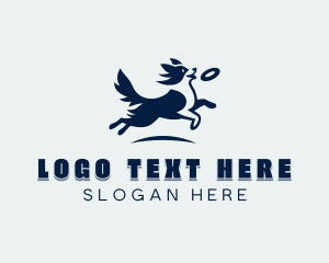 Basset Hound - Pet Dog Frisbee logo design