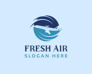 Airplane Transportation Flight logo design