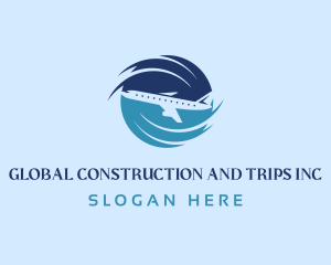 Trip - Airplane Transportation Flight logo design