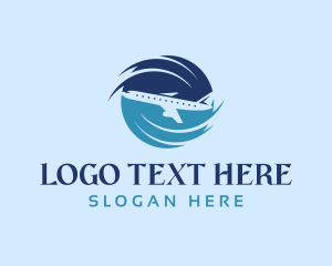 Airplane Transportation Flight Logo