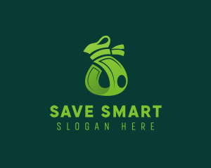 Save - Bill Money Bag logo design