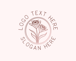 Luxury - Elegant Wedding Floral logo design