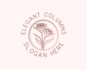 Elegant Wedding Floral logo design