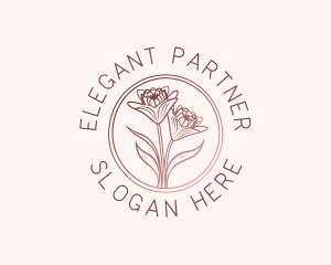 Elegant Wedding Floral logo design