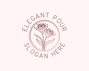 Elegant Wedding Floral logo design