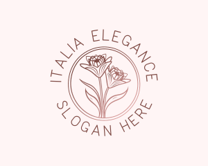 Elegant Wedding Floral logo design