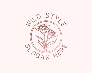 Elegant Wedding Floral logo design