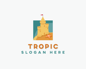 Sand Castle Structure logo design