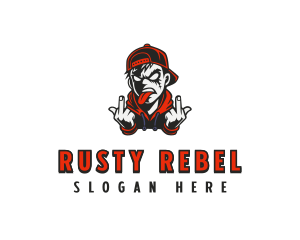 Rebel Man Profanity logo design