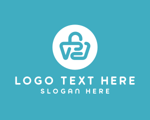 Teal - Shopping Bag App logo design