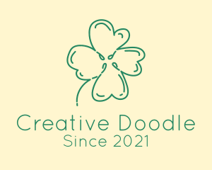 Doodle - Clover Leaf Doodle logo design