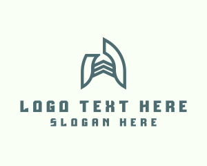 Town - Generic Structural Letter A logo design