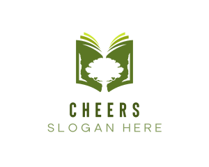 Publisher - Tree Book Library logo design