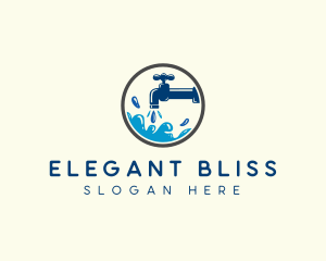 Water Plumbing Faucet Logo