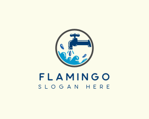 Water Plumbing Faucet Logo