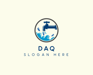 Drainage - Water Plumbing Faucet logo design