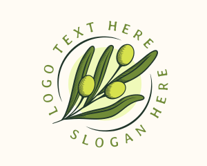 Olive - Natural Olive Fruit logo design