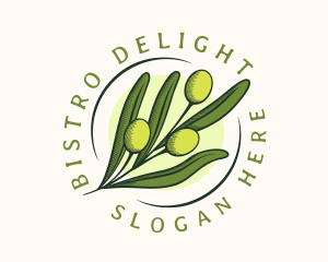 Natural Olive Fruit logo design