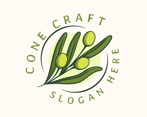 Natural Olive Fruit logo design