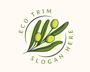 Natural Olive Fruit logo design