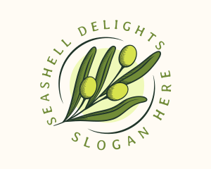 Natural Olive Fruit logo design