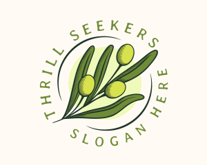 Natural Olive Fruit logo design