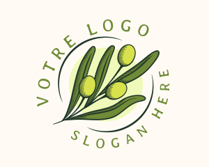 Branch - Natural Olive Fruit logo design