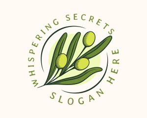 Natural Olive Fruit logo design