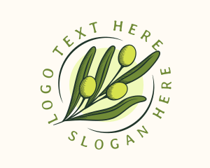 Natural Olive Fruit Logo