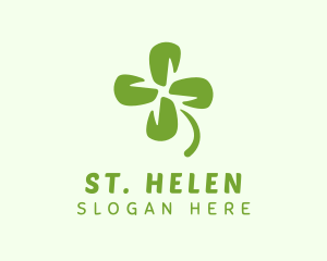 Four Leaf Clover Luck logo design