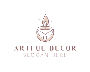 Spa Candle Decor  logo design