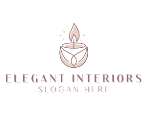 Spa Candle Decor  logo design