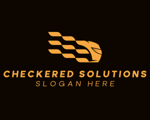 Checkered - Fast Motor Racing Helmet logo design