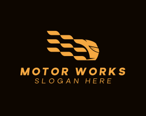 Motor - Fast Motor Racing Helmet logo design