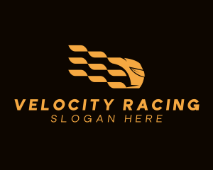 Fast Motor Racing Helmet  logo design