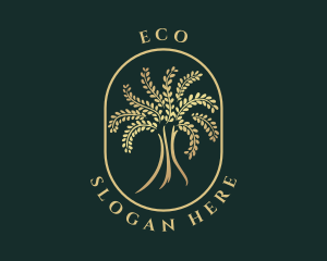 Natural Golden Tree Logo