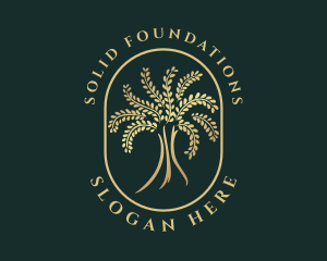 Natural Golden Tree Logo