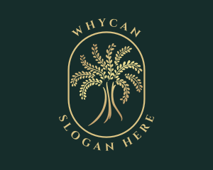 Natural Golden Tree Logo