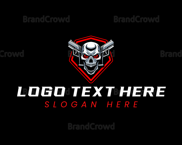 Skull Gun Gaming Logo