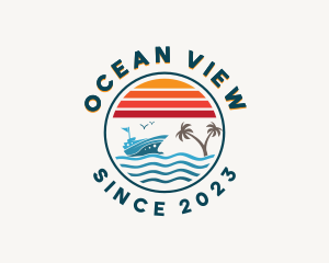 Tropical Ocean Travel logo design