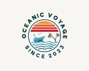 Cruise - Ocean Travel Cruise logo design