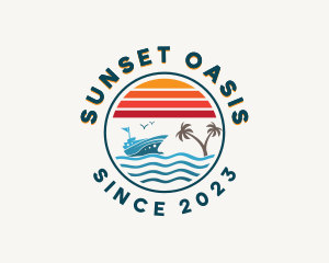 Tropical Ocean Travel logo design